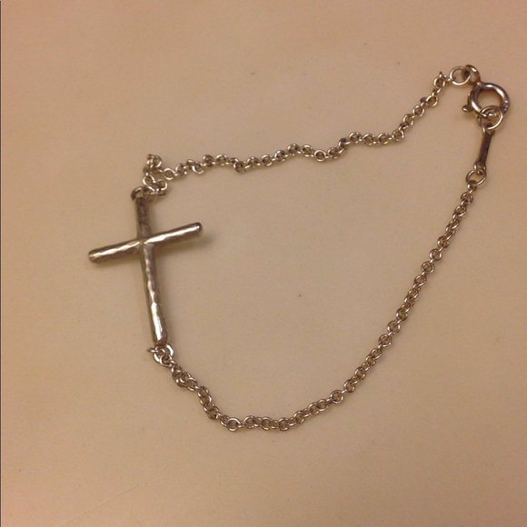 Paloma Picasso Hammered Cross Bracelet 